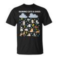 English Idiom Raining Cats And Dogs Puppies Kitten T-Shirt