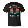 Father's Day Dads With Beards Are Better Sunset T-Shirt