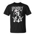 Horror Unholy Nun Occult Gothic Satanic Nun Tattoos T-Shirt