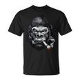 Monkey Cigar Gorilla Smoking Cigarette T-Shirt