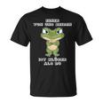 Saying Frog Einer Von Uns Beiden Ist Klüger Als Du T-Shirt