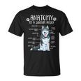 Siberian Husky Dog Holder Anatomy Dog T-Shirt