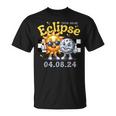 Sun With MoonApril 8 2024 Total Solar Eclipse Moon T-Shirt