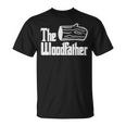 The Woodfather Fathers Day Woodworker Carpenter Dad T-Shirt