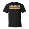 Gallagher Surname Retro Vintage 90S Birthday Reunion T-Shirt