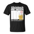 Gästebuch 30 Geburtstag Mann Frau Lustig 30 Geburtstag Deko T-Shirt