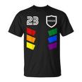 Gay Pride 2023 Retro Soccer Fan Jersey Lgbt T-Shirt
