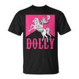 Girl Retro Personalized Dolly Cowgirl First Name Vintage T-Shirt