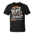 This Girl Runs On Jesus And Country Music Christian Girls T-Shirt