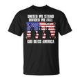 God Bless America United We Stand Divided We Fall T-Shirt