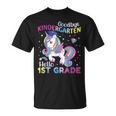 Graduation 2024 Goodbye Kindergarten Hello 1St Grade Unicorn T-Shirt