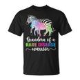 Grandma Of A Rare Disease Warrior Rare Disease Awareness T-Shirt