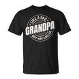 Grandpa Like A Dad But Way Cooler Grandpa Graphic T-Shirt