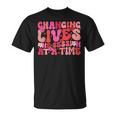 Groovy Changing Lives One Session At A Time Aba Therapist T-Shirt
