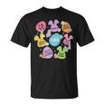 Groovy Easter Aba Behavior Analyst Bunny Behavior Therapy T-Shirt