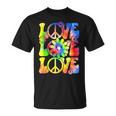 Groovy Tie Dye Love Retro 70'S Hippie Vintage 70S Costume T-Shirt