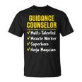 Guidance Counselor Miracle Worker Superhero Ninja T-Shirt