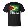 Guyanese Flag Pride Vintage Guyanese Root Guyana T-Shirt