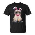 Happy Easter Bunny Pajama Dress Cat Grumpy Rabbit Ears T-Shirt