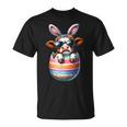 Happy Easter Cute Cow Bunny Ears Eggs Toddler Boy Girl T-Shirt