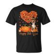 Happy Fall Y'all Beagle Dog Pumpkin Thanksgiving T-Shirt