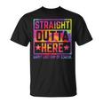 Happy Last Day Of School Teacher Straight Outta Here T-Shirt