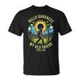 Hello Darkness My Old Friend Bigfoot Solar Eclipse 2024 T-Shirt