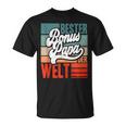 Herren Bester Bonus-Papa Der Weltintage Stiefvater Spruch Lustig T-Shirt