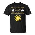 Hinter Jeder Wolke Steckt Sonnenschein Motivation Slogan T-Shirt