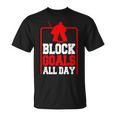 Hockey Sobre Hielo Portería Hockey Hielo Guardameta Portero Camiseta unisex
