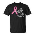 We Hope Believe And Fight For Future Breast Cancer Awareness T-Shirt