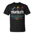 Humorous Triathlon Sports Cycling Running T-Shirt