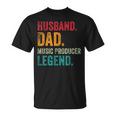 Husband Dad Music Producer Making Beats Beat Maker T-Shirt