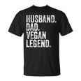 Husband Dad Vegan Legend Father's Day T-Shirt