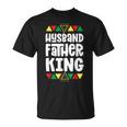 Husband Father King Black Pride For Dad T-Shirt