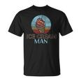 Ice Cream Boy Cone Sundae Retro Vintage Ice Cream Man T-Shirt