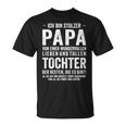 Ich Bin Stolzer Papa Einer Wundervoll Tochter Father's Day Long-Sleeved T-Shirt