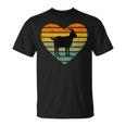 Ich Liebe Ziegen Retro Heart Goat Farm T-Shirt