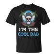 I'm The Cool Dad Skull Beard Vintage Father's Day Summer T-Shirt