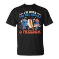 I'm Here For The Snacks And Freedom Boy Girl Kid 4Th Of July T-Shirt