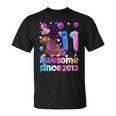 Impresionante Cumpleaños Unicornio Dabbing 11 Años Niña 11 Camiseta unisex