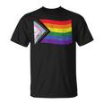 Inclusive Progress Pride Flag Gay Pride Lgbtq Rainbow Flag T-Shirt