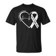 Infertility Awareness Heart Orange Ribbon Ivf Transfer Day T-Shirt