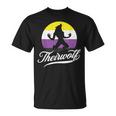 Theirwolf Non Binary Pride Nonbinary Nb Enby Flag Lgbtqia T-Shirt