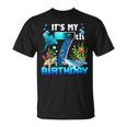 It's My 7Th Birthday Party Ocean 7 Years Old Sea Fish B-Day T-Shirt