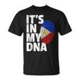 It's In My Dna Filipino Philippines Flag National Pride T-Shirt