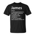 James Definition Personalized Name Birthday Idea T-Shirt