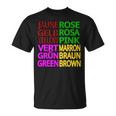 Jaune Roseert Marron T-Shirt