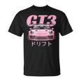 Jdm Motorsports Car Drift Pink Gt3 Rs Car Graphic Japan T-Shirt