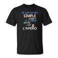 Je Suis Un Mec Simple-Camping T-Shirt